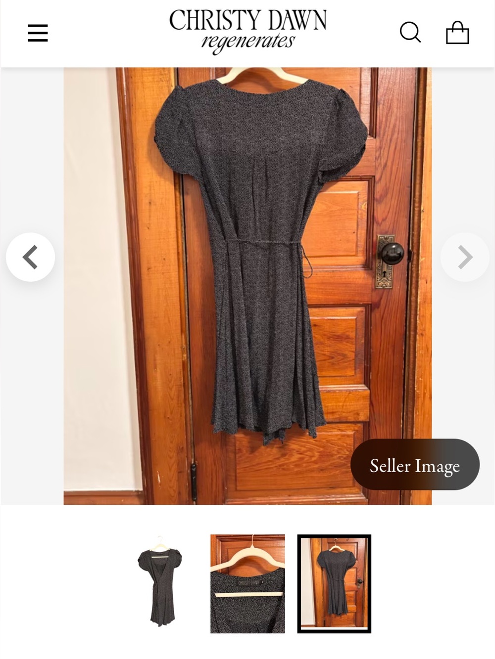 Christy Dawn Black and White Dot Mini Dress